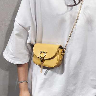 

Summer small bag female 2019 new Korean version of the collision color wild small square bag fashion foreign gas chain slung small square bag