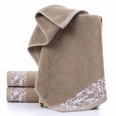 

2 pcs Cotton Material Reused Soft Absorbent Thickening Adult Household Wash Face Towel Return Gift Towel High Quality