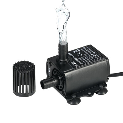 

Decdeal Ultra-quiet Mini DC12V 10W Brushless Water Pump with 5521mm Female Waterproof Submersible Fountain Aquarium Circulating