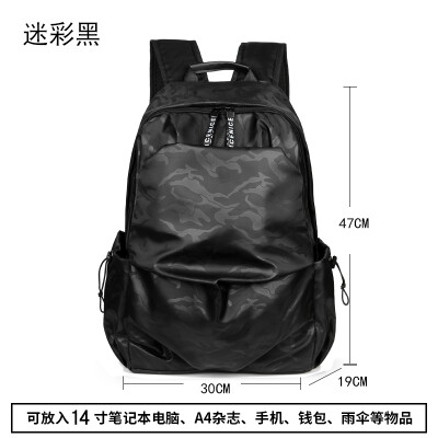 

Bi-shoulder bag mens backpack fashion sports leisure computer bag travel light high school college bag