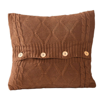 

UpperX Knitted Decorative Pillow Case Cushion Cover Cable Knitting Patterns Square Warm Throw Pillow Covers