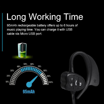 

Wireless Bluetooth Headphones 8GB MP3 Music Player IPX8 Waterproof Sports Headset with Mic Sports Running Earphone for Swimming Re