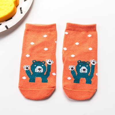 

New Cartoon Children&39S Cotton Socks Baby Infant Non-Slip Floor Socks Animal Party Three-Dimensional Boat Socks