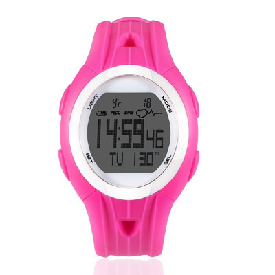 

Heart Rate Monitor Cycling Computer Watch Speedometer Odometer with Chest Strap Fitness Tracker Watch Sports Wristband Pedometer