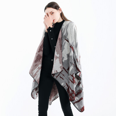 

Toponeto Fashion Women Blanket Camouflage Pattern Coat Wrap Cozy Shawl