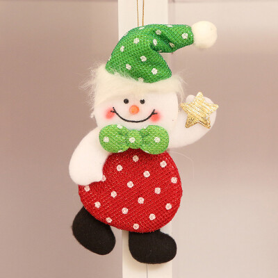 

〖Follure〗Christmas Ornaments Gift Santa Claus Snowman Reindeer Toy Doll Hang Decorations