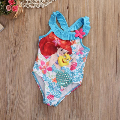 

Cute Little Mermaid Girl&39s Bikini One-piece Bathing Kids Baby Swimwear Swimsuit