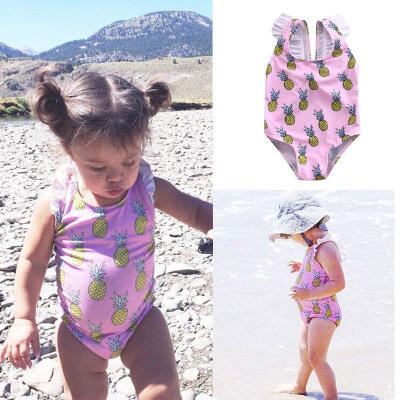 

Toddler Baby Girls Kids Swimsuit Bathing Tankini Bikini Set Swimwear Beachwear