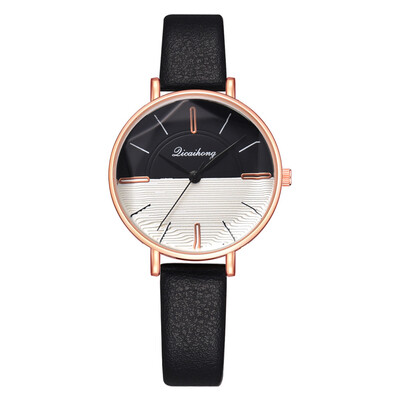 

Korean fashion casual PU watch EASY new trend total fine quartz watch
