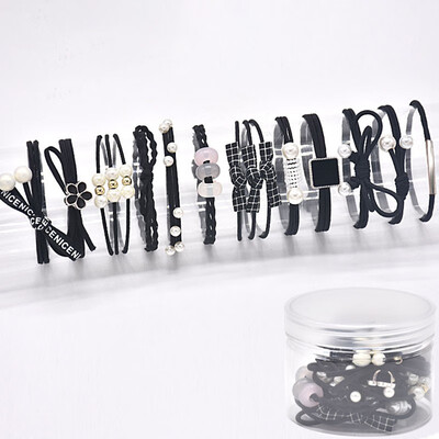 

Fashion Headwear Set Small Fresh Hair Band Hair Accessories Women Hair Ponytail Rubber Band Sweet Head Rope Scrunchie 12PCSSet