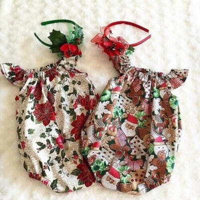 

Newborn Baby Girls Ruffle Floral Romper Bodysuit Jumpsuit Outfits Sunsuit