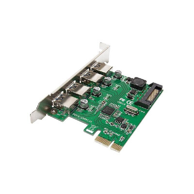 

PCI-E to Four USB30 Ports Expansion Card Interface PCI Express Adapter Card 15PIN For Desktop PC