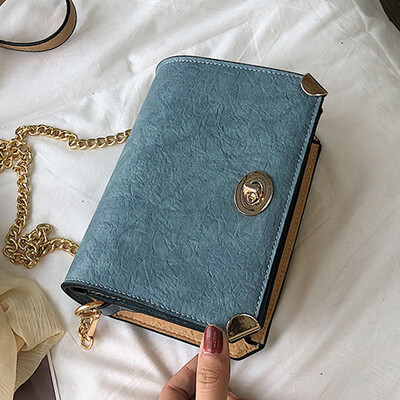 

Retro Port style chic chain small bag Girl 2019 New Chaohan version of 100 lap oblique satchel single shoulder bag