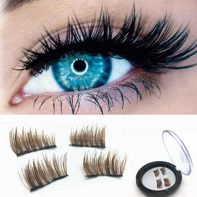 

〖Follure〗1 Pair 3D Magnetic False Eyelashes Lashes Reusable False Magnet