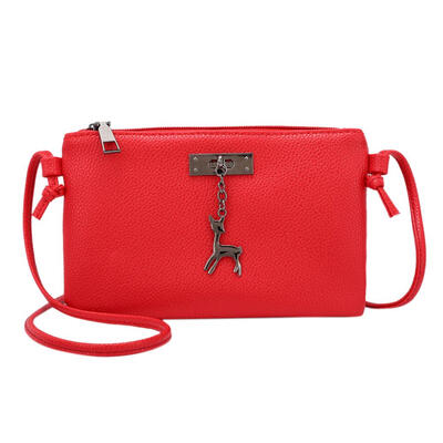 

Zipper Shoulder Bag Women Girl PU Leather Casual Envelope Crossbody Handbag