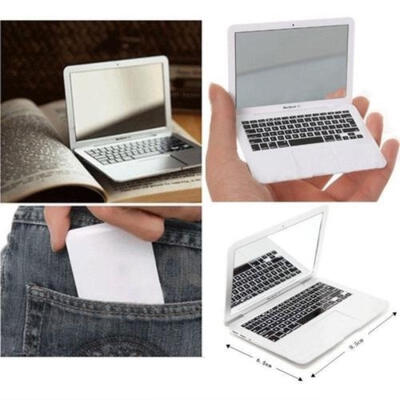 

Ladies Creativity Compact Portable Laptop shape Cosmetic mirror
