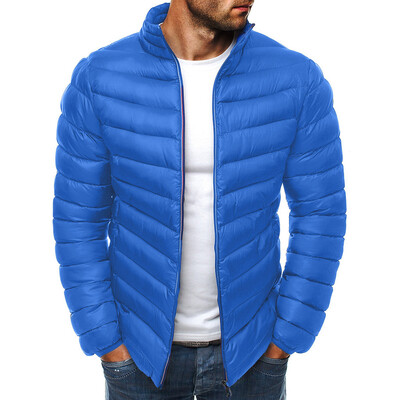 

Toponeto Mens Autumn Winter Zipper Warm Down Jacket Packable Light Top Quality Coat