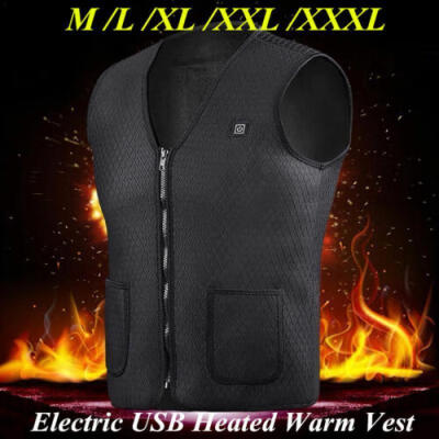 

Electric USB Heated Warm Vest Men Womens Heating Coat Jacket Clothing Skiing UK