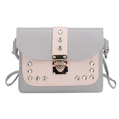 

Elegant Women Casual Shoulder Bags Lady Leather Rivets Small Messenger Bags