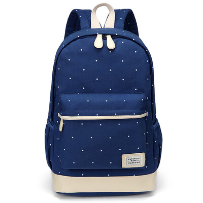 

Sen line canvas shoulder bag female Korean version of junior high school students bag girl small fresh travel backpack