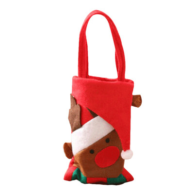 

New Fashion Christmas Snowman Elk Bear Penguin Tote Cartoon Candy Bags Santa Claus Gift Bags Christmas Accessories