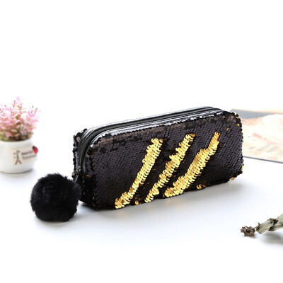 

Casual Clutch Money Cards High Holder Women Makeup Bag Sequined Cosmetic Bag Pouch Storage Zipper Purse