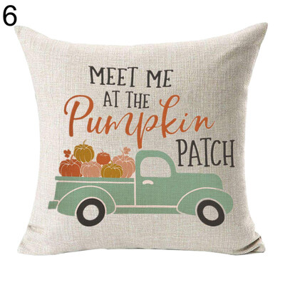 

Pumpkin Fall Harvest Linen Pillow Case Cushion Cover Sofa Bed Car Office Decor