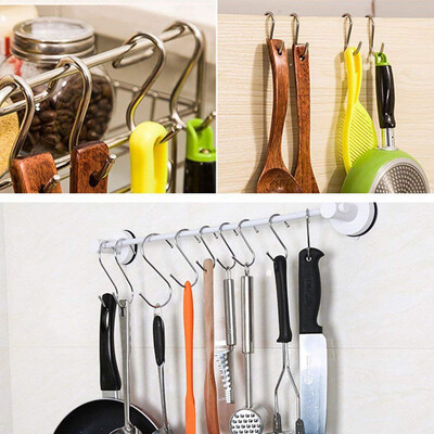 

〖Follure〗15 Pack  Shaped Hooks Hanging In Polished Metal For Kitchen Bedroom Office