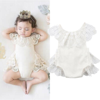 

Newborn Infant Baby Girl Bodysuit Lace Romper Jumpsuit Outfit Playsuit Clothes