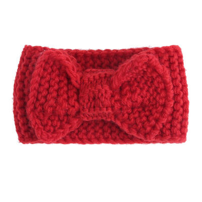 

Cute Baby Hair Band Knot Child Headwear Knit Crochet Bow Headband