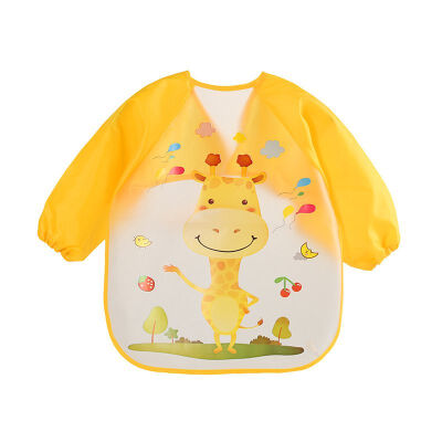 

baby clothes baby bib waterproof overalls childrens waterproof long-sleeved anti-clothing clothing to eat clothes baby bib