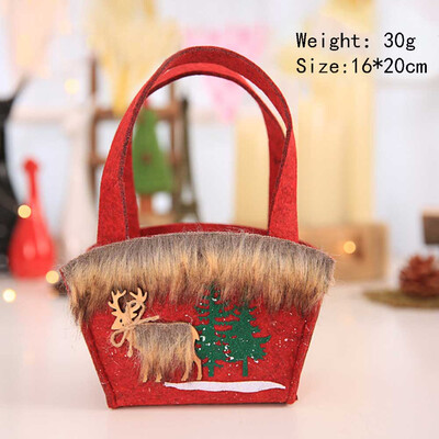 

Christmas Supplies Snowflake Non-woven Candy Tote Gift Storage Presents