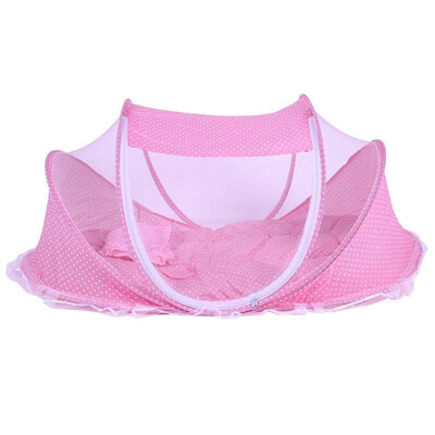 

Folding Baby Music Mosquito Nets Bed Mattress Pillow Three-piece Suit