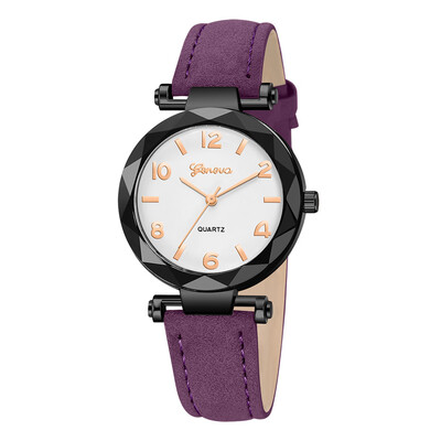 

Hot Sale Women Watches Roman Numerals Dial Ladies Quartz Wristwatch Irregular Casual Leather Strap Fashion Geneva Clock Female 5