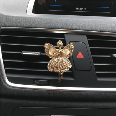 

Fashion Crystal Angel Cat Eye Car Air Outlet Pendant Air Conditioner Perfume Clip Beautiful Modelling Car Interior Decoration
