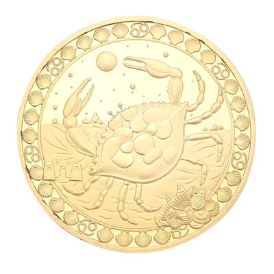 

12 Constellation Gold Plated Physical Commemorative Coin Collectible Gift