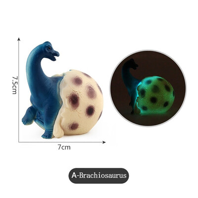 

Siaonvr Novelty Simulation Glowing Dinosaur Egg Light Model Childrens Toys Gifts