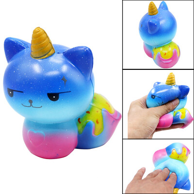 

YIWULA Jumbo Colorful Kawii Cat Squishy Cute Super Slow Rising Scented Fun Animal Toys