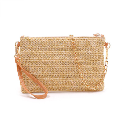 

Tailored Women Vintage Fringed Straw Bag Casual Wild Vacation Simple Weave Crossbody Bag