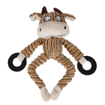 

Pet Dog Toys Chew Squeaky Toys Plush Sound Animal Shape for Small Dogs