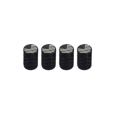 

Aluminum Alloy Round Tire Valve Stem Cap American Flag Dust Proof Cover