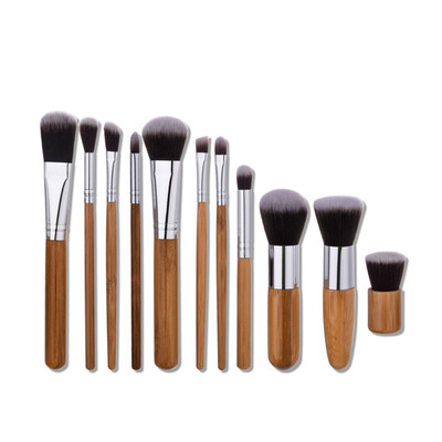 

New Bamboo Makeup Brushes Set Powder Foundation Eyebrow Facial Brush Cosmetics Make up Tools Professional Make up Brush M2