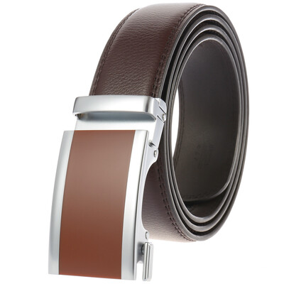 

new Men Belt Male Genuine Leather Strap Belts For Mens Top Quality Automatic Real leather men belt leather luxury brand
