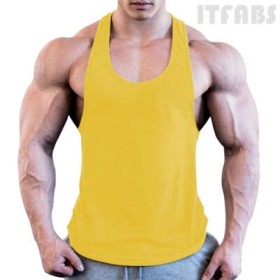 

Men&39s Gym Singlet Training Bodybuilding Tank Top Vest Sleeveless Fitness Shir