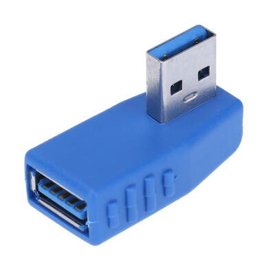 

90 Degree USB30 Male to USB30 Female Adapter Wire Extender Connector