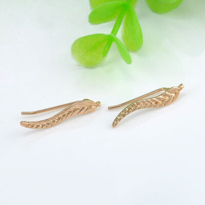 

Fashion Earrings Leaf Stud Earrings For Women Sale Ear Cuff Gold Silver Colors Earring 1 Pair