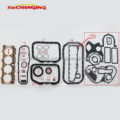 

4BE1 4BE1N For ISUZU ELF350 KS320 NPR59 NPR400 DIESEL Engine Parts Full Set Automotive Spare Parts Engine Gasket 5-87811-193-0