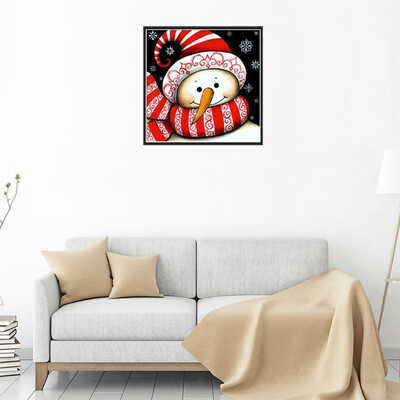 

Siaonvr 5D Diamond Painting Christmas Snowman Embroidery DIY Cross Stitch Home Decor