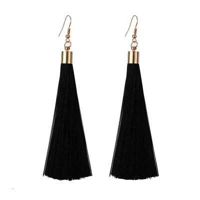 

EK2048 Ethnic Boho Long Tassel Dangle Earrings Women Fashion Brand Jewelry European Exaggerated Drop Earrings Vintage Pendientes