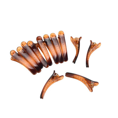 

〖Follure〗12 Pcs Multicolor Plastic Duck Teeth Hair Clips Hairdressing Salon Hairpins Non